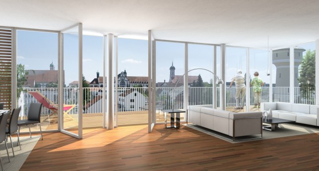 An image of a home with bifolding doors which has been extended.